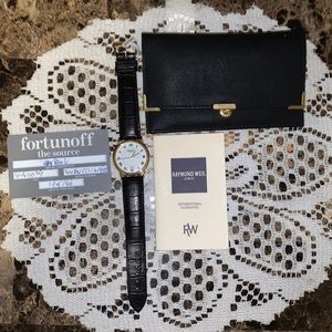 NWT men’s Raymond Weil genuine leather watch